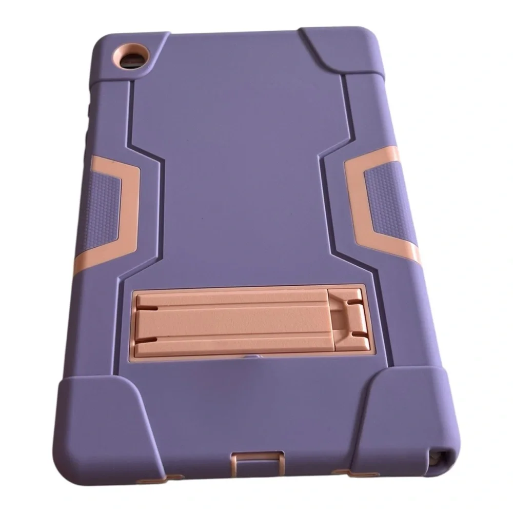 Purple & Pink Samsung Galaxy Tab A8 Case 10.5 inch SM-X200 /SM-X205/ SM-X207 - Picture 8 of 8